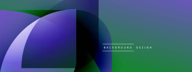 Soyut tasarım akışkan şekiller, gradyanlar içerir. Mavi, yeşil renkler kompozisyona hakim. Minimalist metin mevcut. Modern estetik.