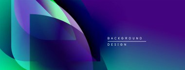 Soyut sıvı şekilleri harmanlanarak canlı mor, mavi ve yeşil renkler yaratır. Metin arka plan tasarımını beyaz olarak okur. Modern, dinamik kompozisyon.