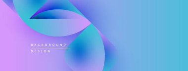 Soyut sıvı şekilleri mor, mavi renkleri harmanlıyor. Gradyan arkaplan modern tasarım unsuru yaratır. Metin arkaplan tasarımı okur.
