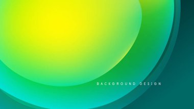 Soyut eğim arkaplanı. Sarı, yeşil renkler koyu tonlara karışıyor. Düz eğriler, dinamik görsel akış yaratır. Modern tasarım ögesi.