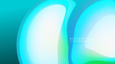 Soyut sıvı şekiller, canlı turkuaz, kireç renkleri. Modern tasarım, pürüzsüz eğimler, karanlık arka plan derinlik yaratır. Minimalist estetik.