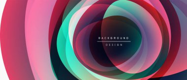 Soyut renkli katmanlar dinamik tünel etkisi yaratır. Canlı renkler harmanlanarak modern tasarım elementini oluşturur. Yumuşak eğimler derinliği gösterir.