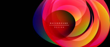 Soyut renkli katmanlar dinamik dairesel tasarım yaratır. Canlı gradyanlar harmanlanarak modern arkaplan ögesini oluşturur. Yumuşak geçişler, görsel çekicilik..