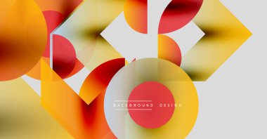 Soyut geometrik şekiller, canlı renklerin karışımı. Turuncu, kırmızı, sarı baskın tasarım. Modern arkaplan dokusu dinamik görsel efekt yaratır.