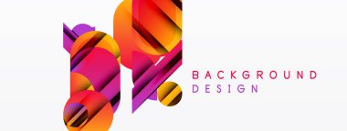 Soyut dinamik şekiller, canlı renkler, modern tasarım. Gradyan katmanlar derinlik yaratır, görsel ilgi. Temiz beyaz alan dengesi bileşimi.