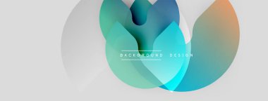 Soyut sıvı şekilleri kesişir. Yumuşak eğimler modern görsel efekt yaratır. Işık arkaplanı tasarım ögelerini geliştirir.
