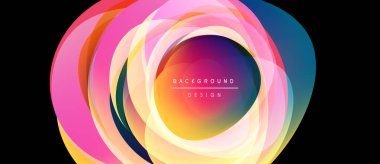 Soyut renkli katmanlar dinamik oval şekil yaratır. Canlı renkler harmanlanarak modern arka plan tasarımını oluşturur. Yumuşak gradyanlar görsel cazibe sunar.