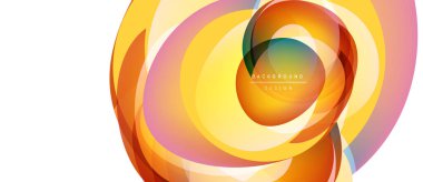 Soyut çiçek tasarımı. Canlı katmanlar dinamik dairesel desen oluşturur. Yumuşak eğimler, sıcak tonlar kompozisyona hakim. Zarif arkaplan ögesi.