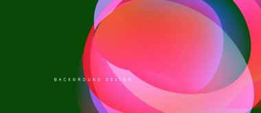 Soyut sıvı şekilleri örtüşür ve canlı renk değişimleri yaratır. Yeşil zemin pembeler, maviler, morlar ile çelişiyor. Modern tasarım ögesi.