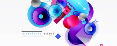 Soyut geometrik şekiller, canlı renkler, dinamik bileşim. Modern tasarım öğeleri görsel ilgi yaratıyor, uygun arka plan materyali.