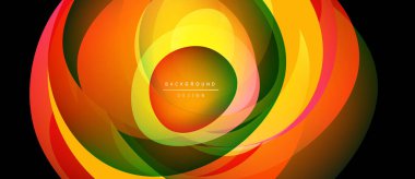 Soyut renkli tasarım. Dönen katmanlar dinamik görsel efekt yaratır. Parlak eğimler, modern estetik, mükemmel arkaplan.