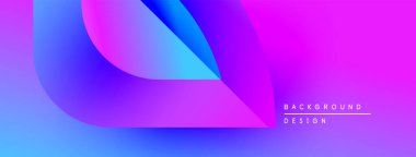 Soyut gradyan şekiller harmanlanır, canlı pembeler ve maviler yaratır. Modern tasarım dijital sanat, akışkan hareket, arkaplan dokusu öneriyor.