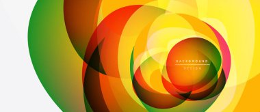 Soyut renkli katmanlar dinamik tünel illüzyonu yaratır. Parlak gradyanlar karışıyor, dairesel desenler oluşturuyor. Modern tasarım ögesi.