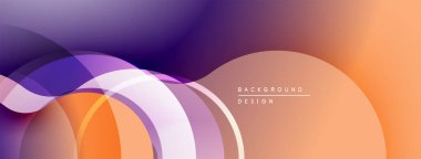 Soyut akış şekilleri, mor turuncu gradyan. Arka planlar, afişler, sunumlar için modern tasarım unsuru. Düz eğriler dinamik görsel oluşturur.