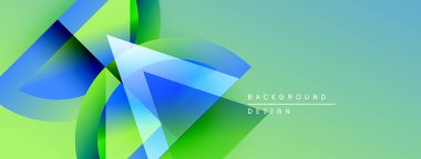 Soyut geometrik şekiller canlı maviler, yeşiller, sarılar harmanlarlar. Modern tasarım dinamik hareket, taze enerji öneriyor. Arkaplan metni arkaplan tasarımı okur.