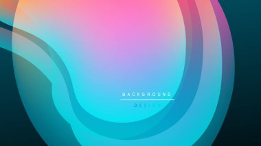 Soyut renkli dalgalar, eğimler, akışkan şekiller. Arka planlar ve sunumlar için modern tasarım öğesi. Canlı renkler dinamik görsel etki yaratır.