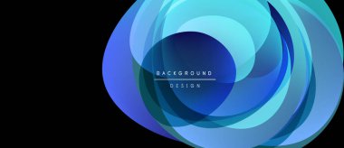 Soyut girdap katmanları, mavi tonlar baskın. Modern tasarım öğesi, arka planlar ve sunumlar için uygun. Minimalist estetik.