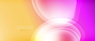 Soyut arkaplan özellikleri akan şekiller, canlı renkler. Gradyan geçişler dinamik görsel efekt yaratır. Modern tasarım ögeleri düz eğriler sunar.