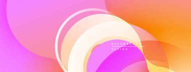 Soyut gradyanlar, akıcı şekiller, canlı renkler modern arka plan oluşturur. Yumuşak kıvrımlar, sıcak tonlar kompozisyona hakim..
