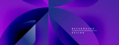 Soyut mor tasarım. Dinamik şekiller harmanlanarak modern arka plan oluşturur. Renkler görsel derinlik, pürüzsüz geçişler sunar.