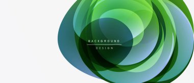 Soyut girdap katmanları, yeşil renkler baskın. Modern tasarım unsuru, temiz estetik, uygun arkaplan dokusu. Minimalist kompozisyon.