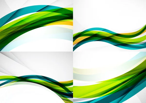 Set of abstract backgrounds. — Stock Vector