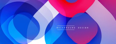 Soyut renkli katmanlar dinamik görsel efekt yaratır. Yumuşak eğimler mavileri, pembeleri, morları harmanlıyor. Arka planlar için modern tasarım ögesi.
