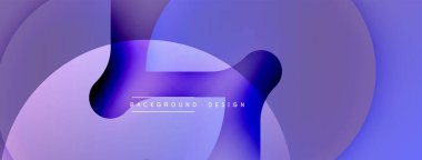 Soyut sıvı şekiller, mor renkler, eğim arkaplanı. Dijital projeler ve sunumlar için modern tasarım öğesi. Minimalist estetik.