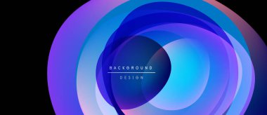 Soyut eşmerkezli daireler, canlı mavi mor renkler. Modern tasarım ögesi, uygun arkaplan dokusu. Minimalist estetik, temiz kompozisyon.