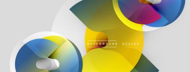 Soyut geometrik şekiller çakışıyor. Canlı renkler harmanlanarak, dinamik görsel efekt yaratır. Arka planlar ve pankartlar için modern tasarım uygun.