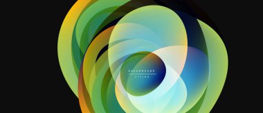 Soyut renkli katmanlar dinamik görsel efekt yaratır. Gradyan şekiller üst üste binerek modern arkaplan tasarımı oluşturur. Parlak renkler pürüzsüz harmanlanır.