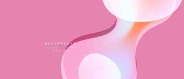 Soyut pembe arkaplan akışkan şekiller, yumuşak gradyanlar. Modern tasarım akıcılığı ve zarafeti çağrıştırıyor. Minimalist estetik.