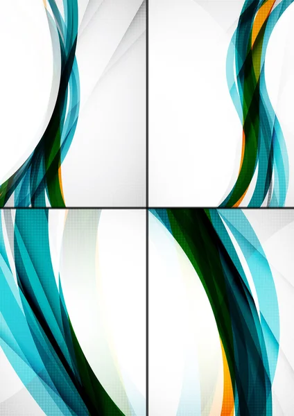 Set of abstract backgrounds. — Stock Vector