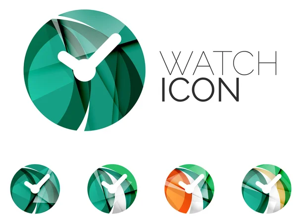Set of abstract watch icon — 图库矢量图片