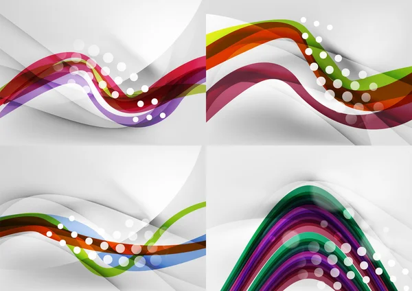 Conjunto de fondos abstractos. — Vector de stock