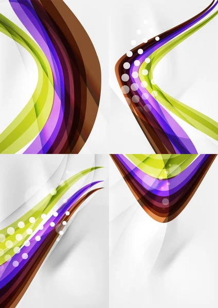 Conjunto de fondos abstractos. — Vector de stock