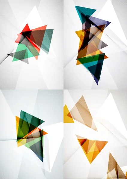 Set of angle and straight lines design — 스톡 벡터