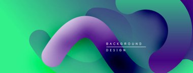 Soyut sıvı şekiller, canlı renklerin karışımı. Modern tasarım, pürüzsüz gradyanlar dinamik görsel efekt yaratır. Arkaplan ögesi.
