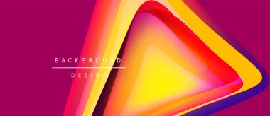 Soyut enerjik tasarım. Katmanlar dinamik görsel efekt yaratır. Gradyan renkler harmanlanarak modern arkaplan oluşturuyor. Kalın şekiller hareketi, enerjiyi akla getiriyor..