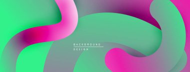 Soyut sıvı şekiller, canlı renklerin karışımı. Modern tasarım, pürüzsüz eğimler dinamik kompozisyon yaratır. Arkaplanda hareket ve enerji var..
