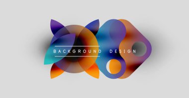 Soyut renkli şekiller örtüşüyor, dinamik arkaplan tasarımı yaratıyor. Canlı renkler harmanlanır, modern görsel deneyim sunar..