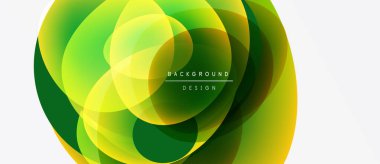 Soyut canlı katmanlar dinamik çiçek şekilleri yaratır. Sarılar, yeşiller harmanlanır, modern arka plan tasarımı oluşturulur. Yumuşak gradyanlar enerji sunar.