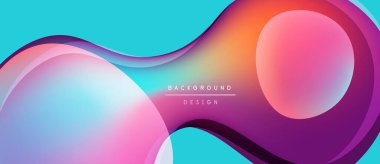 Soyut sıvı şekiller, canlı renklerin karışımı. Gradyan tasarım dinamik görsel etki yaratır. Modern estetik, mükemmel arkaplan.