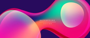 Soyut sıvı şekilleri canlı renkleri harmanlar. Gradyan geçişler dinamik görsel efekt yaratır. Modern tasarım uygun arka planlar, sunumlar.