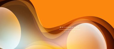 Soyut akışkan şekiller, sıcak turuncu renkler tasarımda baskın. Pürüzsüz gradyanlar dinamik görsel doku oluşturur. Modern arkaplan ögesi.