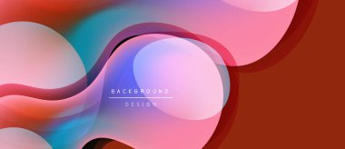 Soyut sıvı şekiller, canlı renklerin karışımı. Modern tasarım, pürüzsüz eğimler dinamik arkaplan yaratır. Metin arkaplan tasarımı okur.