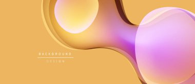 Soyut sıvı şekilleri örtüşür ve canlı renk değişimleri yaratır. Sıcak tonlar arka planda baskın, modern tasarım elementleri.