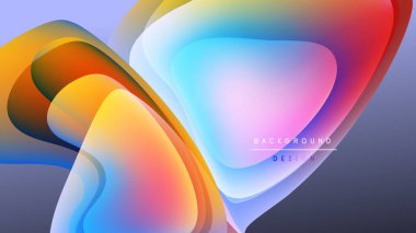 Soyut sıvı şekilleri canlı renkleri harmanlar. Dinamik bileşim modern görsel etki yaratır. Yumuşak eğimler yumuşak geçişler sunar.