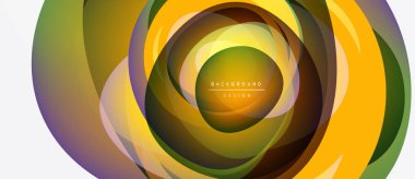 Soyut girdap şekilleri, canlı renkler, eşmerkezli katmanlar. Modern tasarım ögesi, arkaplan ve sunumlar için uygun.