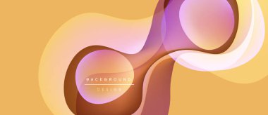 Soyut akışkan şekiller, sıcak renkler dinamik arkaplan oluşturur. Yumuşak eğimler, modern tasarım elementleri mevcut.